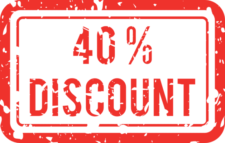 40% Discount US LLC Stempel